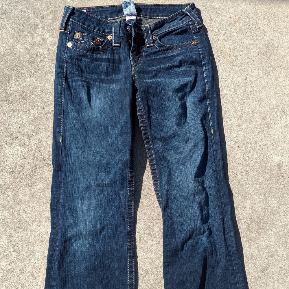 TRUE RELIGION Women Jeans Blue Sz 26 Boot Cut